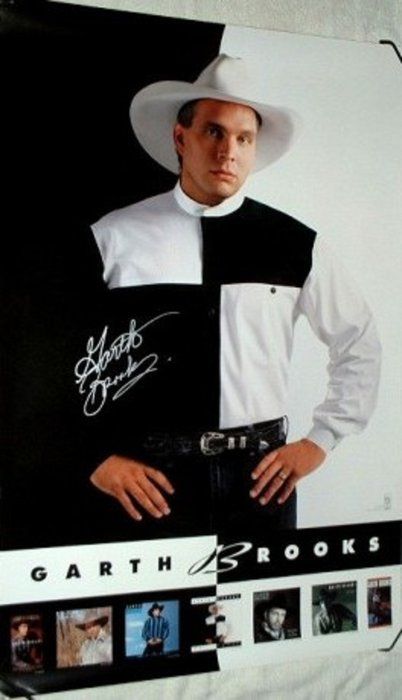 Lot 152: Garth Brooks signed poster