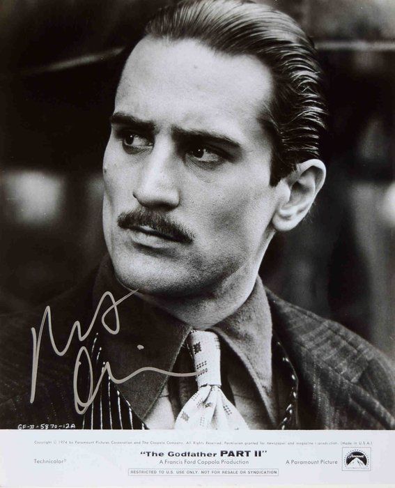 Lot 166: The Godfather Robert DeNiro signed photo