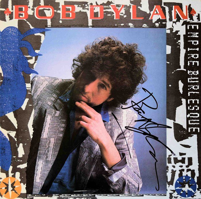 Lot 167: Bob Dylan Empire Burlesque signed album