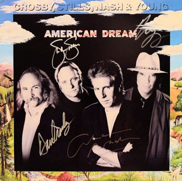 Lot 180: Crosby, Stills, Nash & Young American Dream signed album