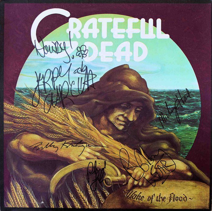 Lot 197: Grateful Dead signed Wake Of The Flood album