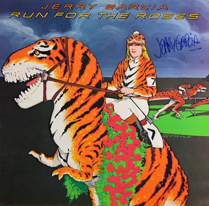 Lot 198: Jerry Garcia Run for the Roses signed album