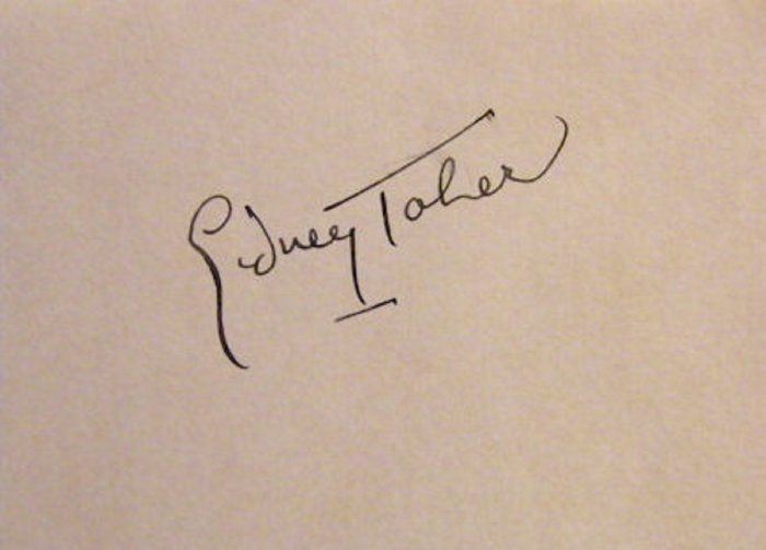 Lot 213: Charlie Chan Sidney Toler signature slip