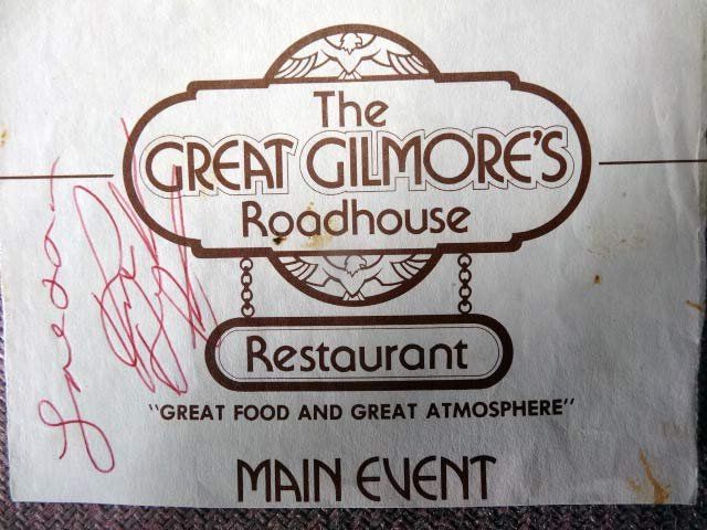 Lot 215: Ronnie Hawkins original autograph on restaurant card