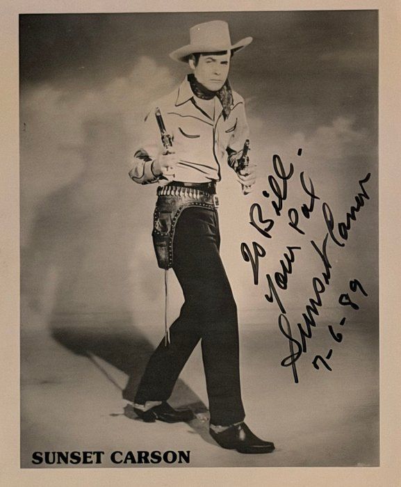 Lot 241: Sunset Carson signed photo
