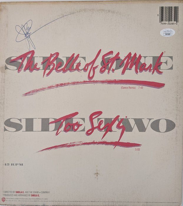 Lot 249: Sheila E. Signed Album - JSA Authenticated