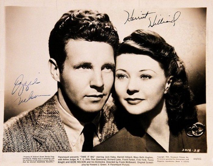 Lot 268: Take It Big Ozzie Nelson and Harriet Hilliard signed promo photo