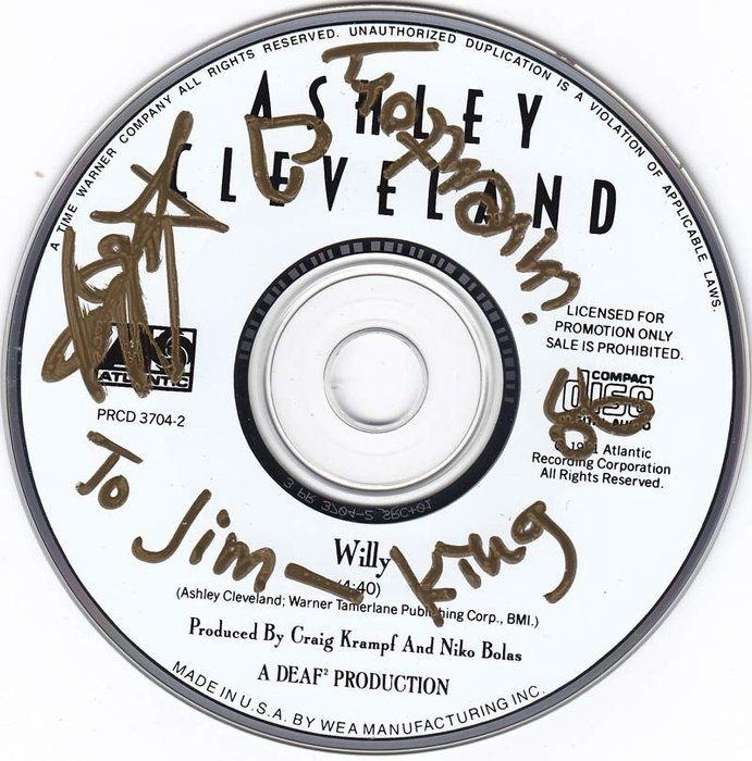 Lot 273: Ashley Cleveland signed CD