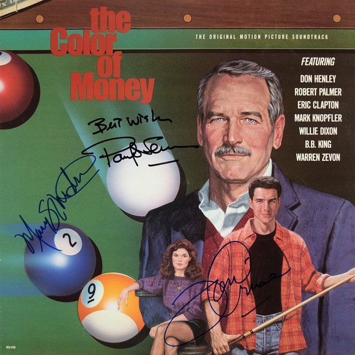 Lot 292: The Color of Money signed soundtrack album.