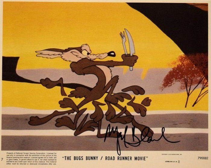 Lot 301: Mel Blanc signed movie still photo