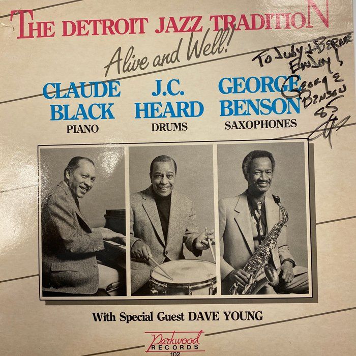 Lot 305: The Detroit Jazz Tradition George Benson signed album
