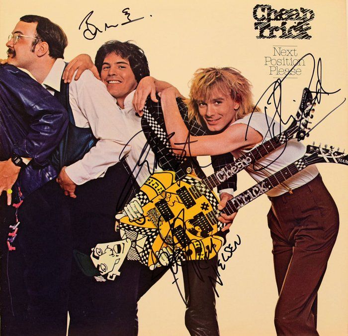 Lot 337: Cheap Trick Next Position Please signed album