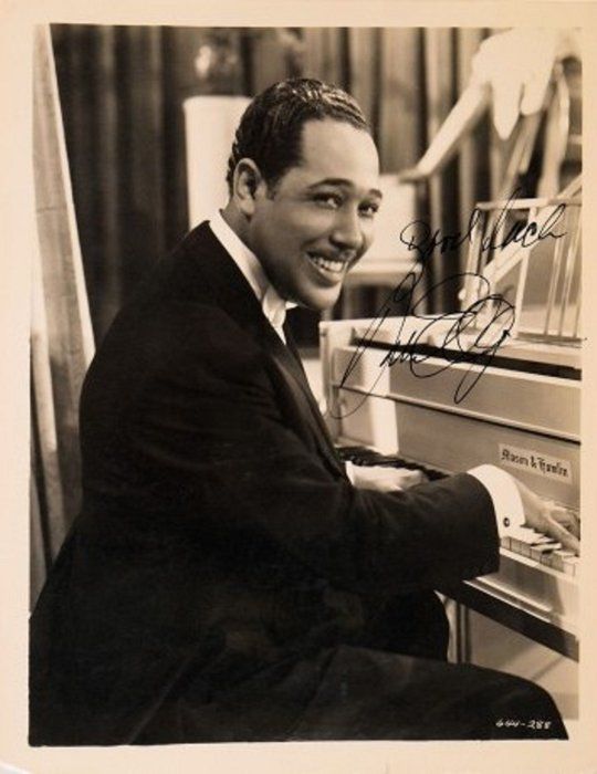 Lot 343: Duke Ellington signed promo photo