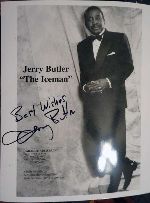 Lot 349: Jerry Butler signed photo