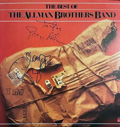 Lot 357: The Allman Brothers Band The Best of signed album