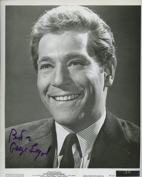 Lot 10: Ship Of Fools  George Segal signed photo