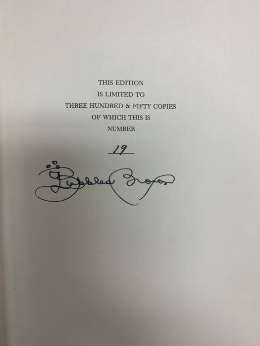 Lot 36: Too Long A Sacrifice signed book