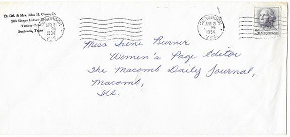 Lot 88: Astronaut John Glenn signed letter