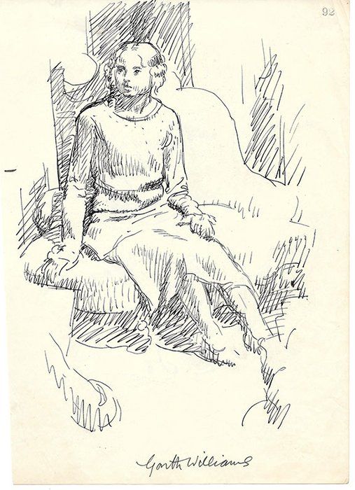 Lot 107: Garth Williams signed drawing