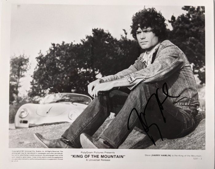 Lot 138: King of the Mountain Harry Hamlin signed movie photo