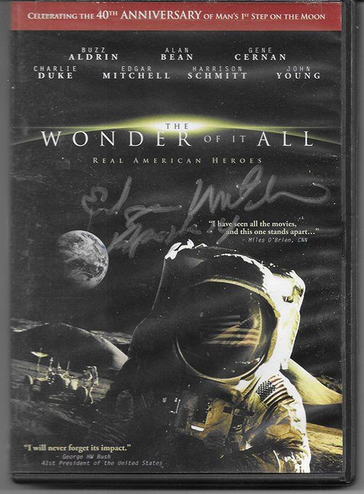 Lot 173: Astronaut Edgar Mitchell signed DVD