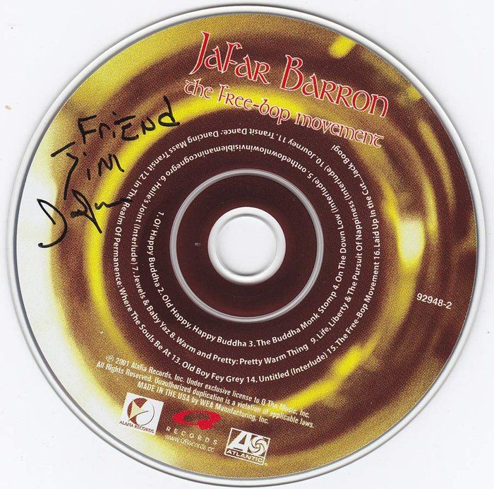 Lot 233: Jafar Barron signed CD
