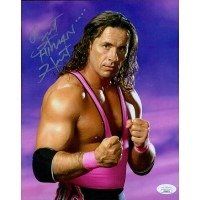 Lot 259: WWF WWE Wrestler Bret The Hitman Hart Signed Photo