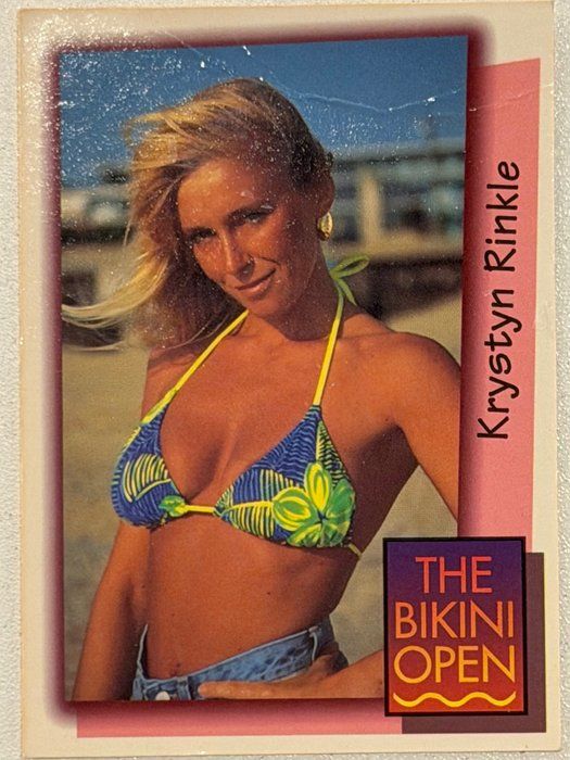 Lot 294: Krystyn Rinkle The Bikini Open Swimsuit Model 1992 Collector Card.