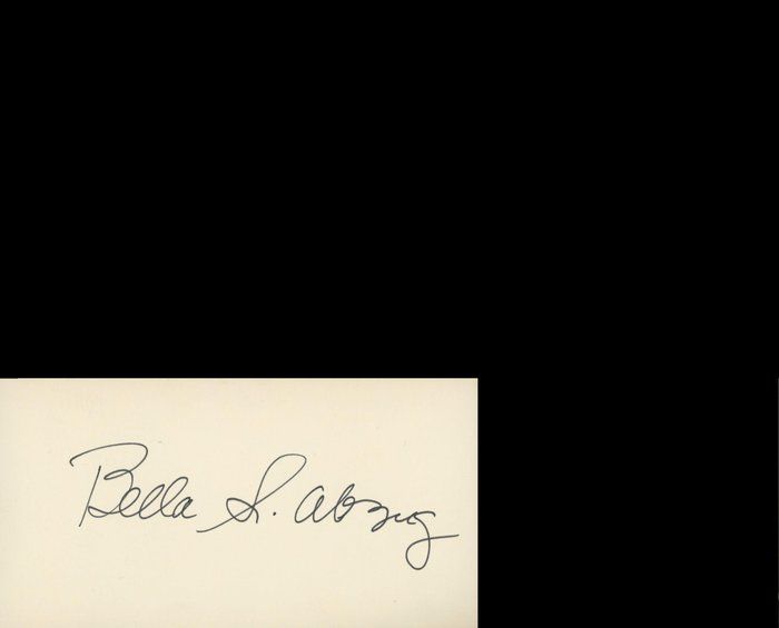 Lot 318: Lawyer Battling Bella Abzug original signature