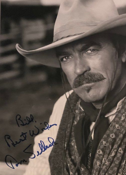 Lot 329: Crossfire Trail Tom Selleck signed photo