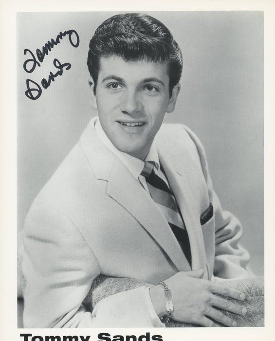 Lot 335: The Singing Idol Tommy Sands signed photo