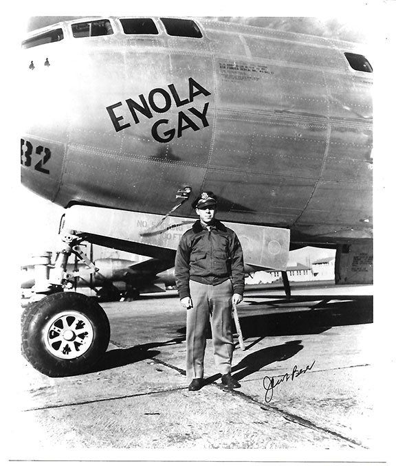 Lot 360: Enola Gay Bomber Jacob Beser Signed Photograph