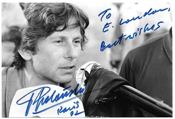 Lot 390: Disgraced Filmmaker Roman Polanski Signed Photo