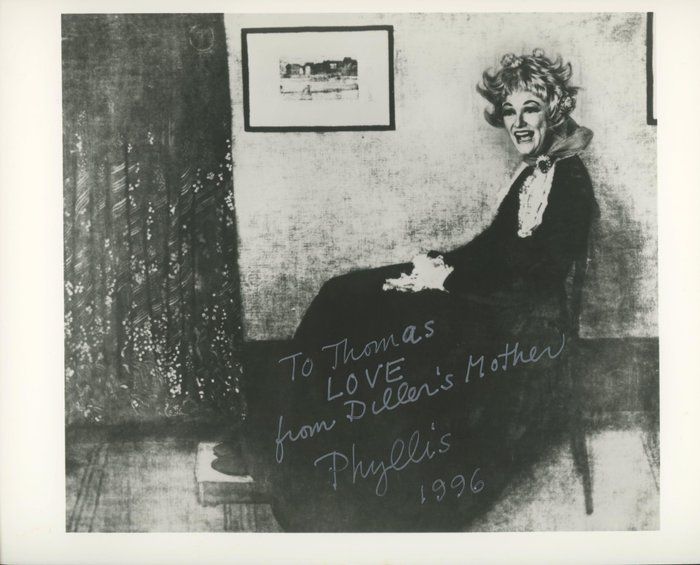 Lot 400: Phyllis Diller signed movie photo