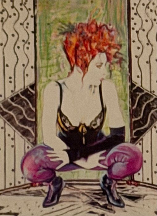 Lot 407: Artist Olivia DeBerardinis Pin Up 1992 Collector Card