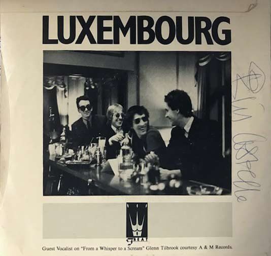 Lot 431: Elvis Costello Luxembourg signed 45 record