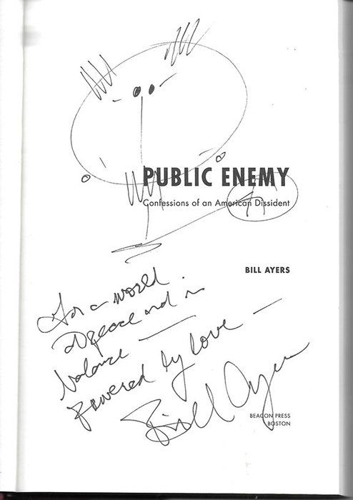 Lot 436: Revolutionary Group Founder Bill Ayers Signed Book