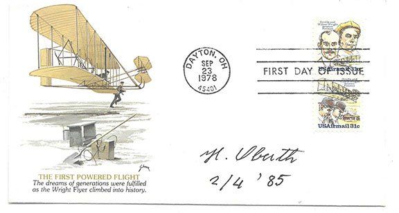 Lot 473: Rocket Scientist Hermann Oberth signed space cover