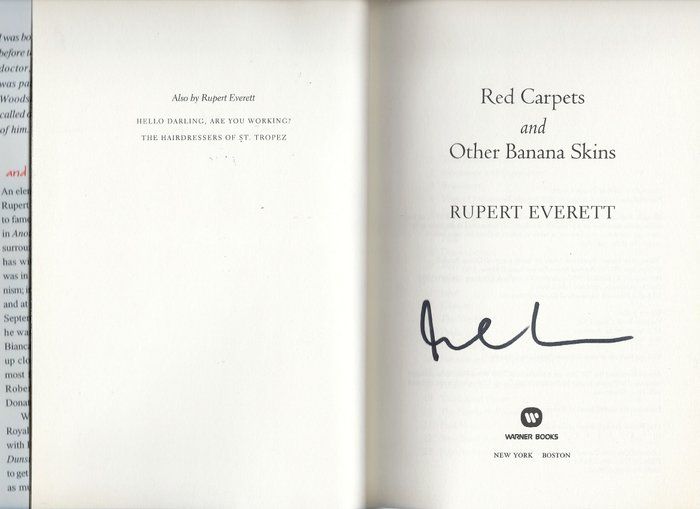 Lot 475: My Best Friends Wedding Rupert Everett signed book