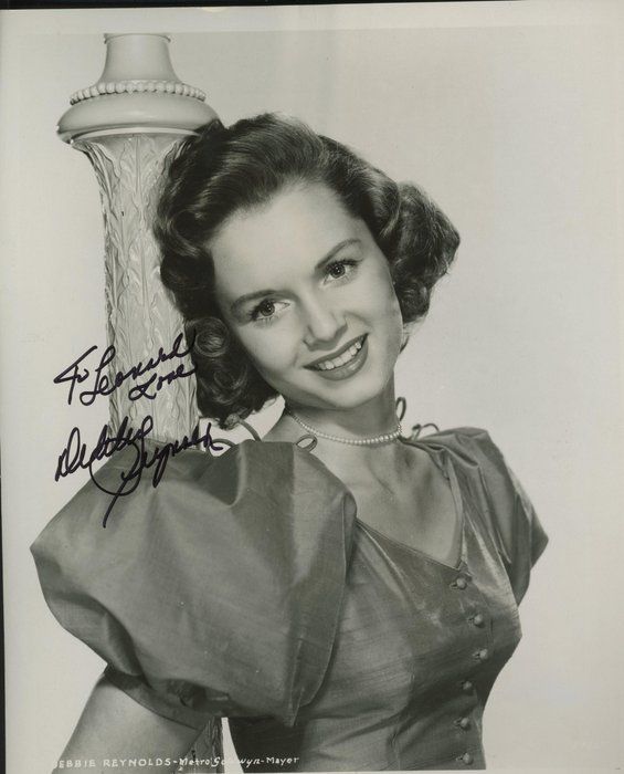 Lot 481: Singin In The Rain Debbie Reynolds signed photo