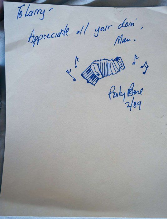 Lot 499: Ponty Bone original autograph