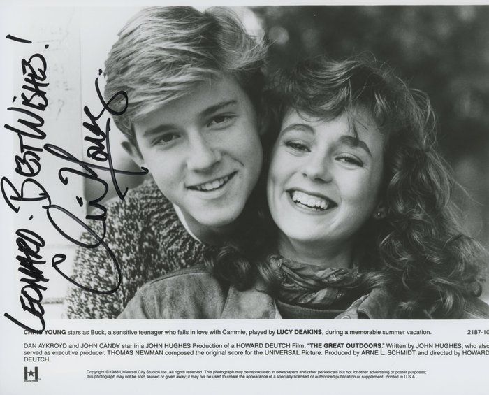 Lot 519: The Great Outdoors Chris Young signed movie photo