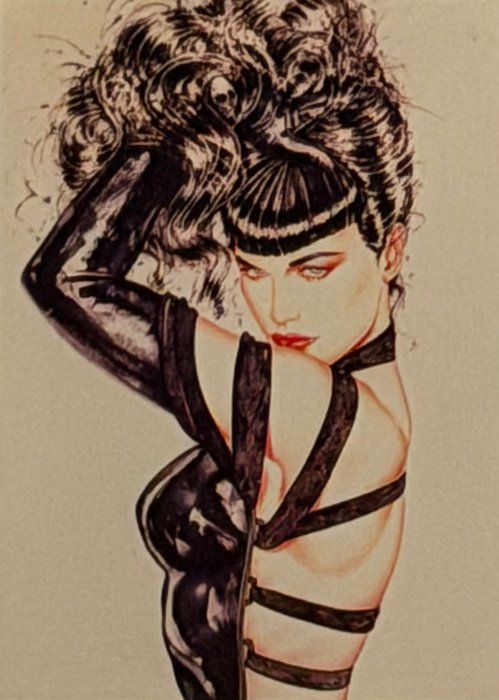 Lot 521: Artist Olivia DeBerardinis Pin Up 1992 Collector Card