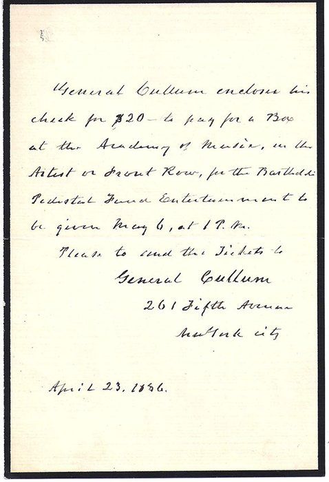 Lot 550: Union General George Washington Cullum Signed Civil War Letter