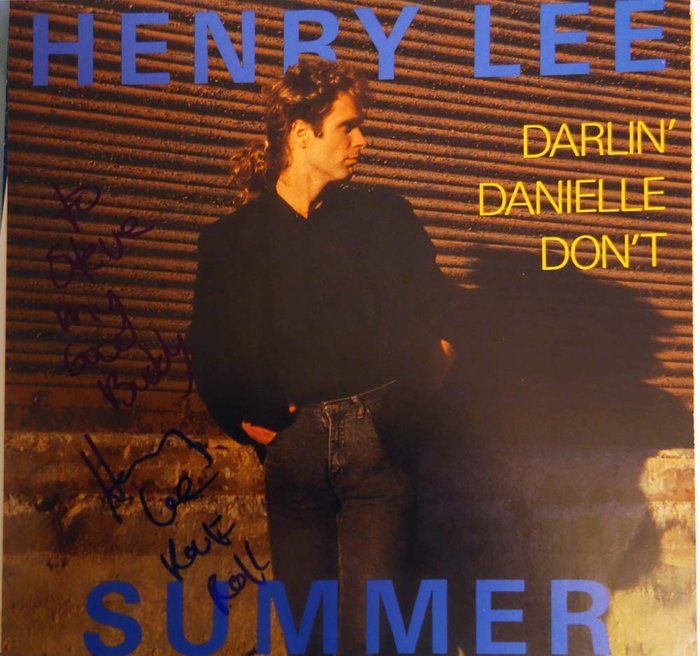 Lot 566: Henry Lee Summer Darlin Danielle Don't signed 45 sleeve