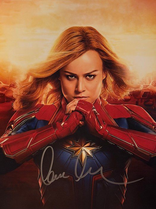 Lot 590: Captain Marvel Brie Larson signed photo
