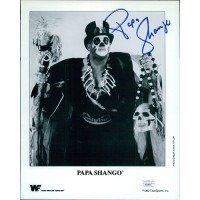 Lot 623: Wrestler Papa Shango Signed Photo