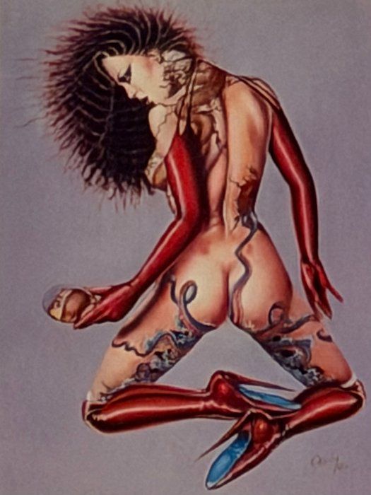 Lot 634: Artist Olivia DeBerardinis Pin Up 1992 Collector Card