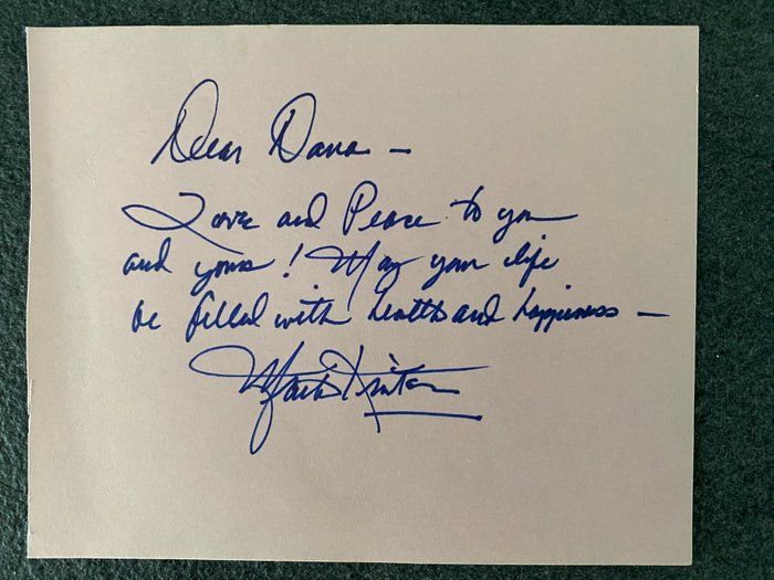 Lot 649: Frank Sinatra personal signed note