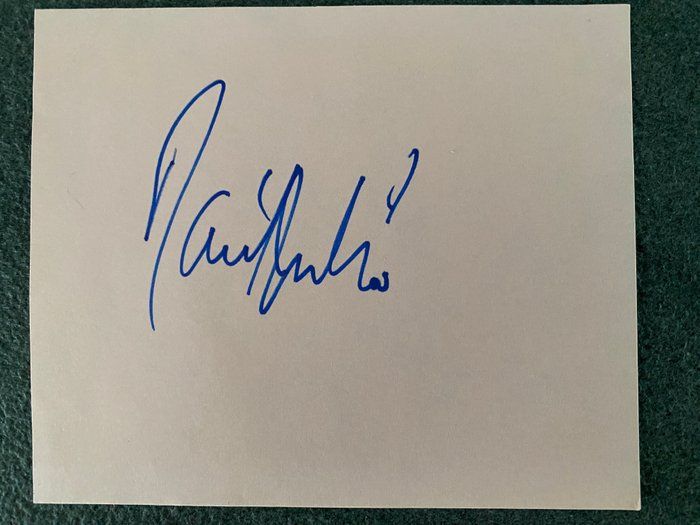 Lot 667: The Addams Family Raul Julia original signature